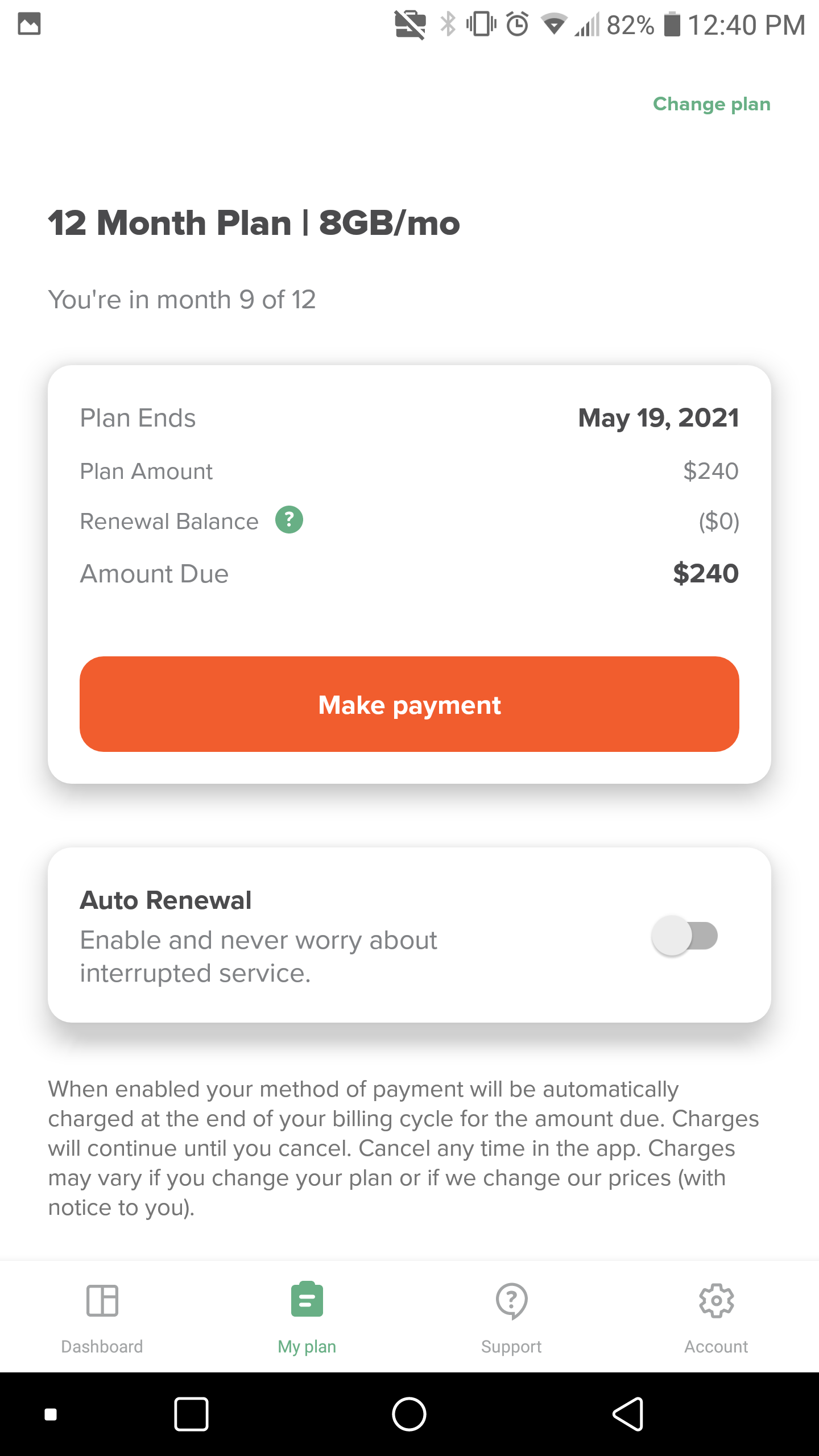 Mint Mobile Yearly 8GB plan - $240/yr